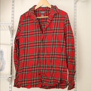 Custom Plaid Top with Ruffles